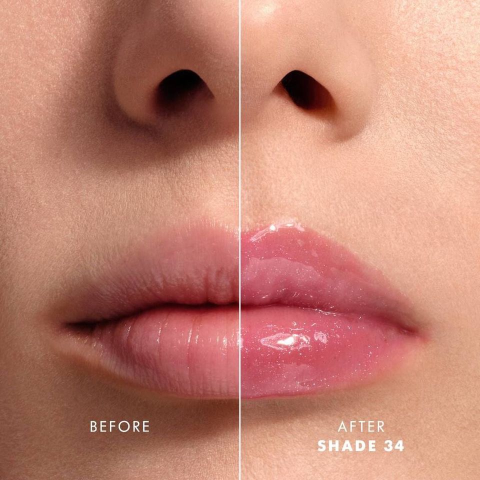 Son ARMANI Prisma Glass Icy Plumper #34 Frozen Candy - Son Dưỡng Môi Sang Trọng, Màu Hồng Tự Nhiên, Chính Hãng