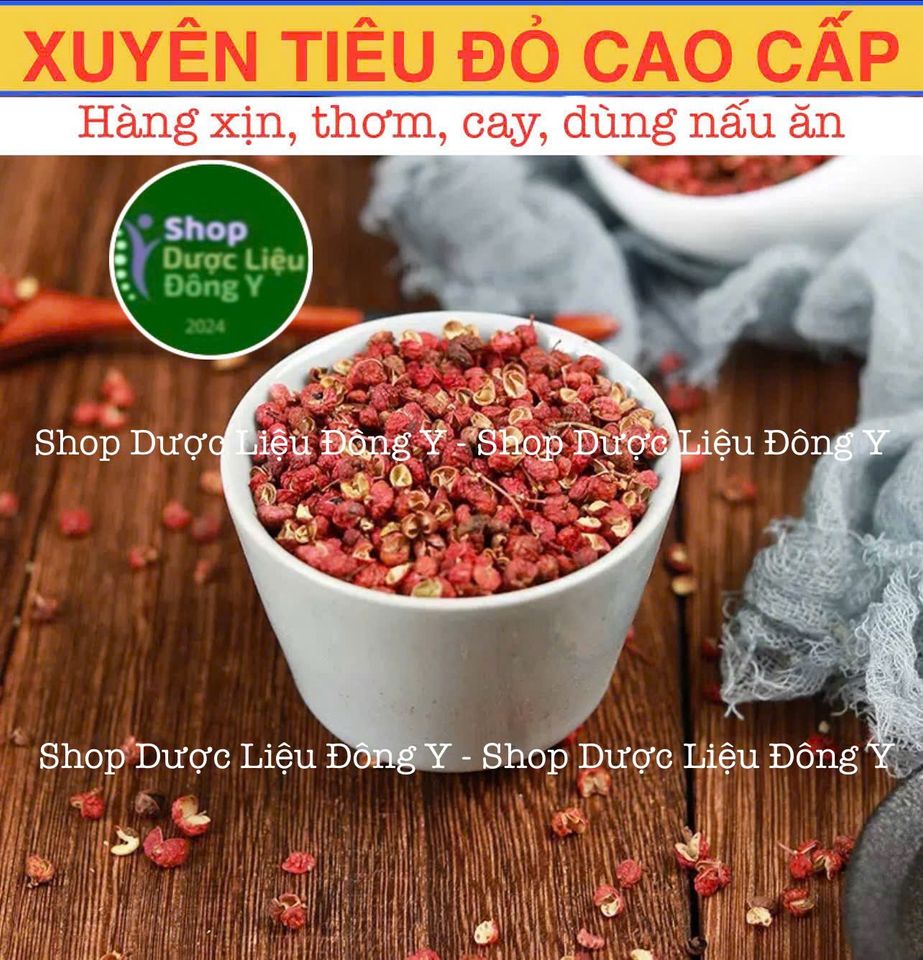 Hạt Tiêu Xuyên Đỏ Khô Cao Cấp 100g - Vị Cay Thơm Ngon, Gia Vị Tẩm Ướp Đặc Sản Việt Nam