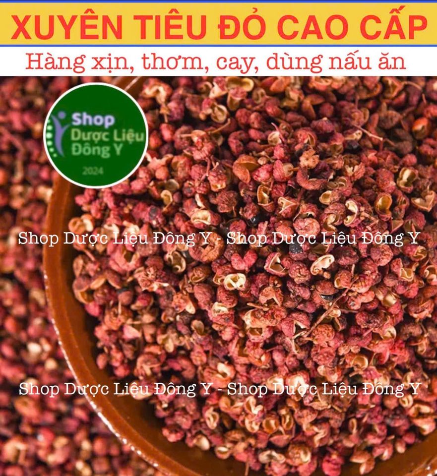 Hạt Tiêu Xuyên Đỏ Khô Cao Cấp 100g - Vị Cay Thơm Ngon, Gia Vị Tẩm Ướp Đặc Sản Việt Nam
