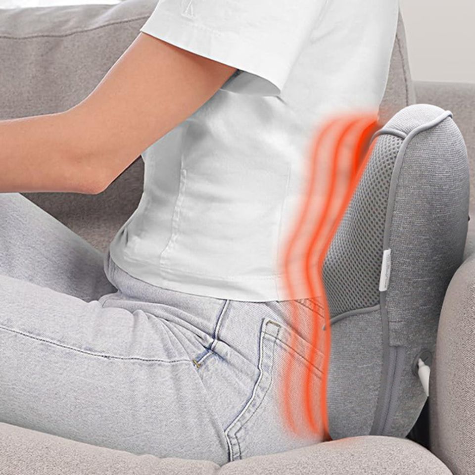 Gối Massage Lưng Cổ Vai Gáy Booster Boluojun BT-30 - Massage Nhiệt Hồng Ngoại, Pin Sạc Tiện Lợi, Thư Giãn Tại Nhà
