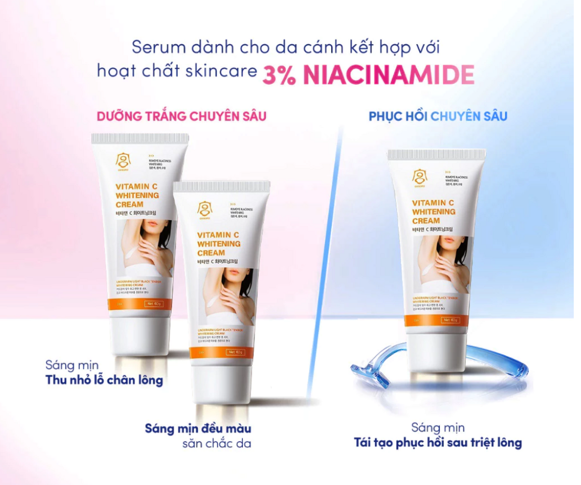 Kem Trắng Nách Gongpei - Kem Giảm Thâm, Khử Mùi Hôi Nách Hàn Quốc Chất lượng, Sáng Da Hiệu Quả 60g