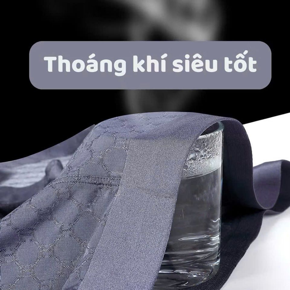 Quần lót nam BOLDMAN thun lạnh mềm mại, thoáng khí, thiết kế boxer lưới - Chất liệu polyamide + spandex, đa màu sắc M-XXL