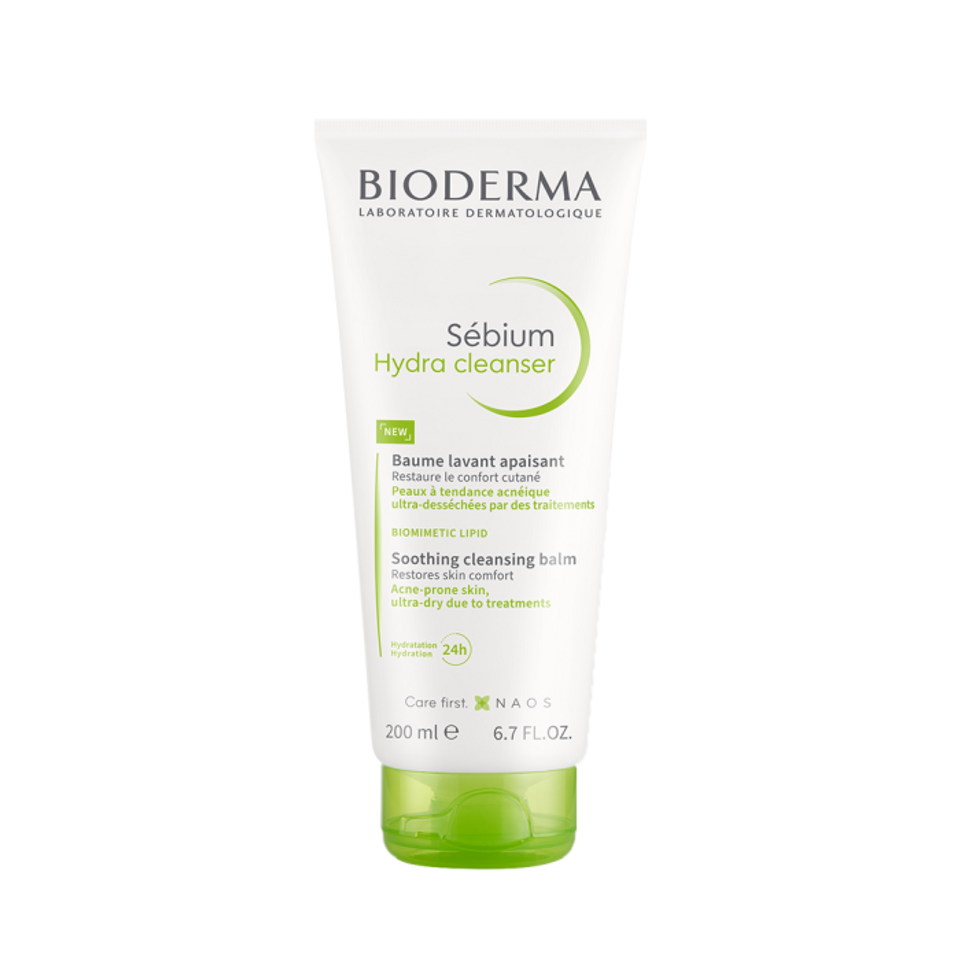 Sữa Rửa Mặt Dịu Nhẹ Bioderma Sebium Hydra 200mL - Sạch Da, Dưỡng Ẩm, Phù Hợp Cho Da Nhạy Cảm, Giảm Mụn, Làm Dịu Da
