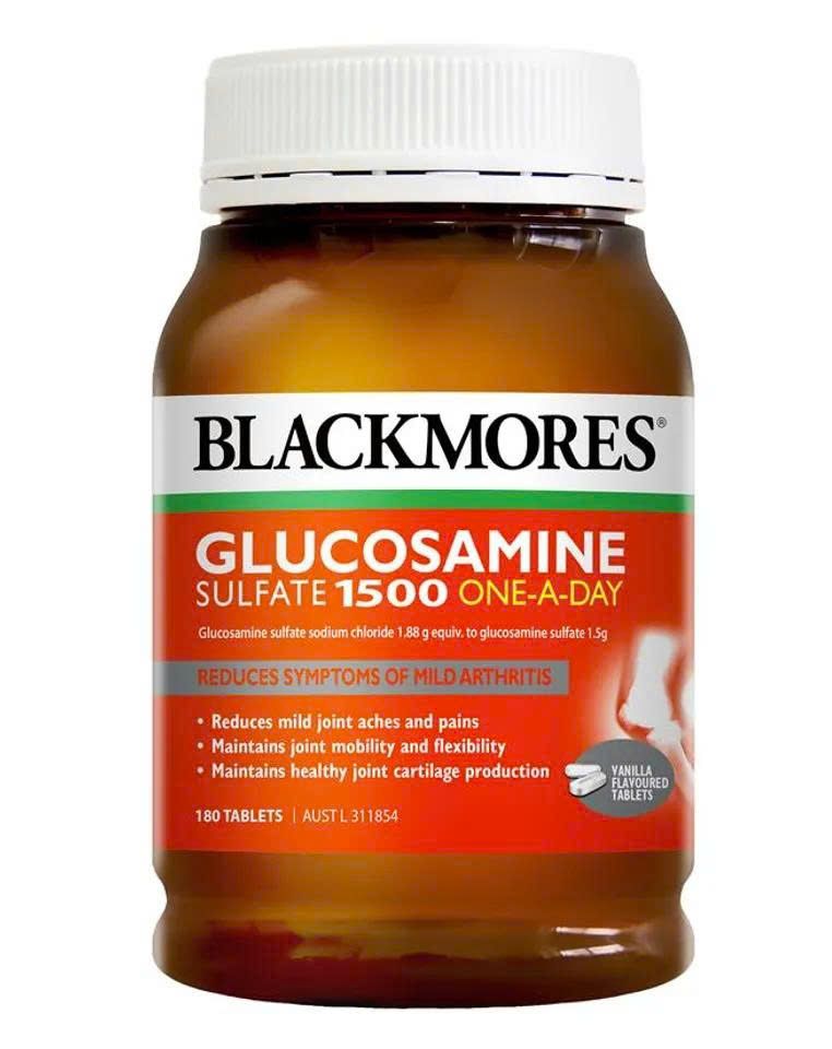 Viên uống hỗ trợ xương khớp Blackmores Glucosamine 1500mg One-A-Day - 180 viên, Giải pháp cho sức khỏe khớp linh hoạt và dẻo dai