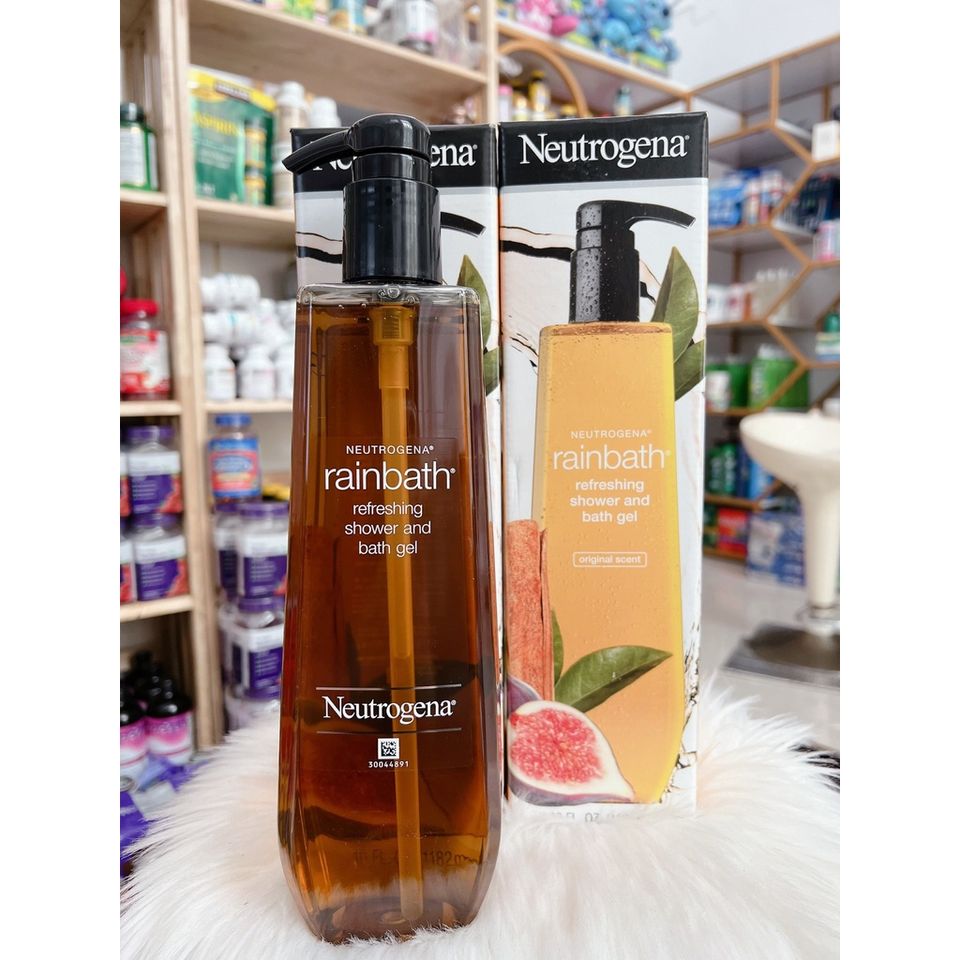 Sữa Tắm Neutrogena Rainbath Mỹ 1182ml - Gel Dưỡng Ẩm Sạch Mụn Lưng, Hương Trái Cây Tươi Mát, Chăm Sóc Da Mềm Mịn
