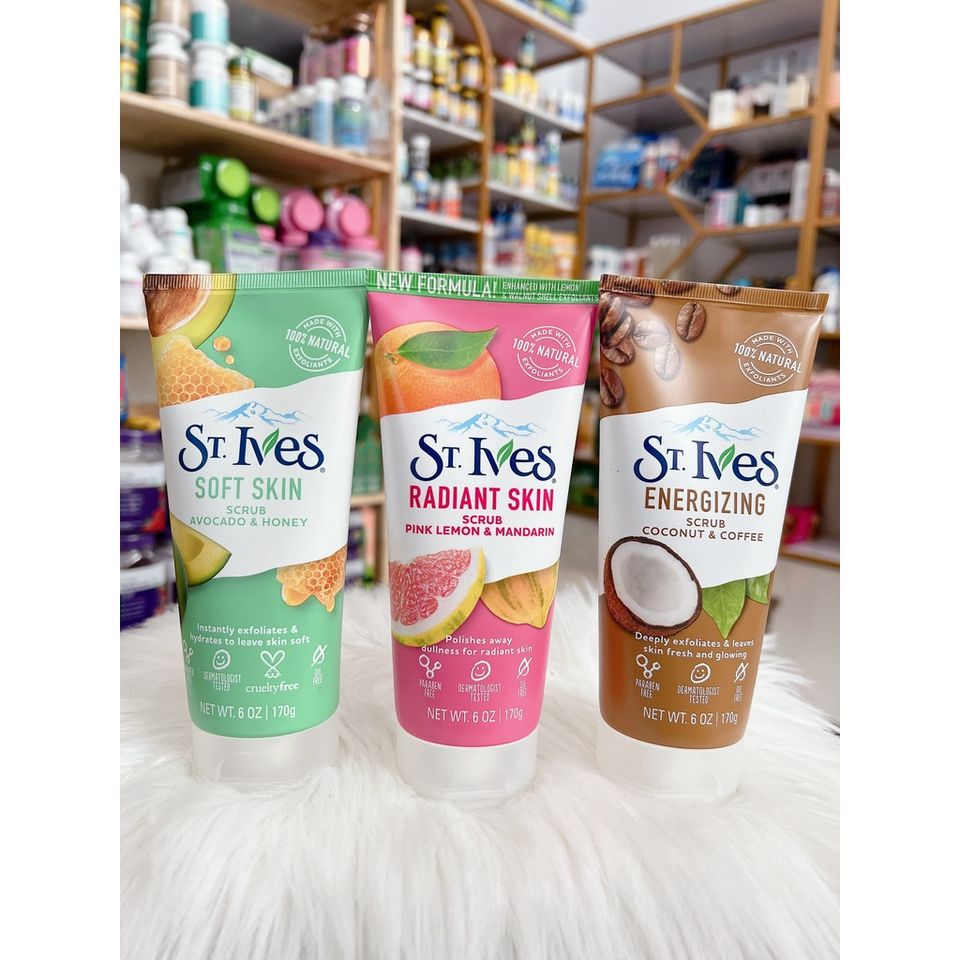 Sữa Rửa Mặt Tẩy Tế Bào Chết St.Ives 170G - Chăm Sóc Da Mặt, Chất Lượng Mỹ, Dáh Cho Cảm Xúc Tươi Mới