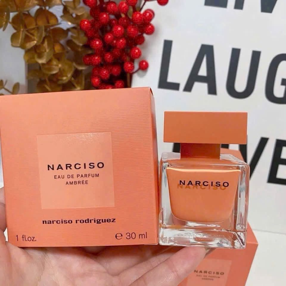 Nước Hoa Nữ Narciso Ambree 30ml - Mùi Hương Quyến Rũ, Tinh Tế Với Hoa Trắng, Vanilla & Hổ Phách