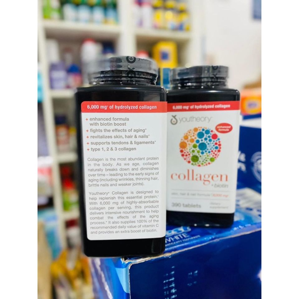 Collagen 390 viên collagen Youtheory Advanced Type 1,2&3