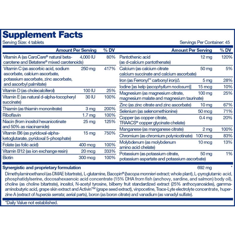 Viên Uống Bổ Não FOCUS Factor - Tăng Cường Trí Nhớ và Tập Trung - 180 Viên - Xuất Xứ Mỹ