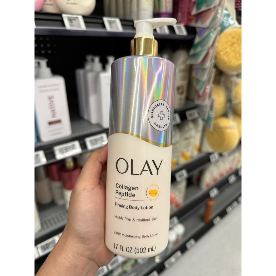 Sữa Dưỡng Thể Olay B3 Collagen 502ml - Siêu Dưỡng ẩm, Cải Thiện Da Khô, Nâng Tone Mịn Màng, Bản Mỹ Chính Hãng