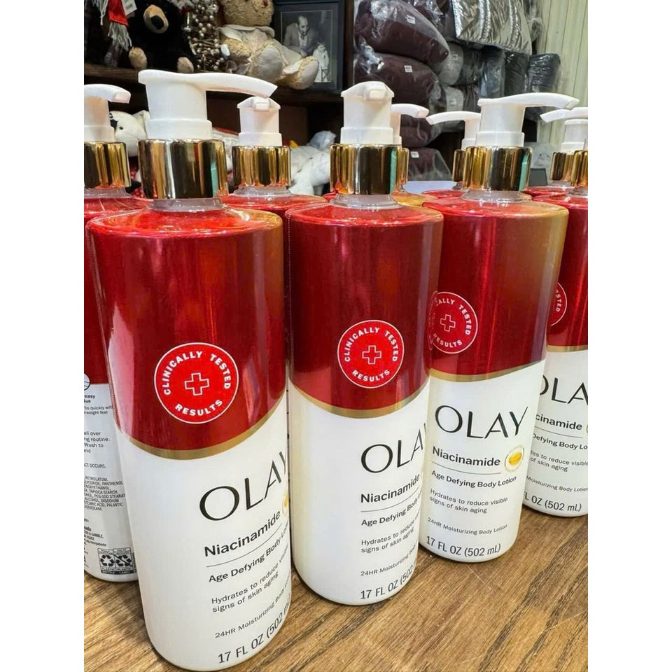 Sữa Dưỡng Thể Olay B3 Collagen 502ml - Siêu Dưỡng ẩm, Cải Thiện Da Khô, Nâng Tone Mịn Màng, Bản Mỹ Chính Hãng