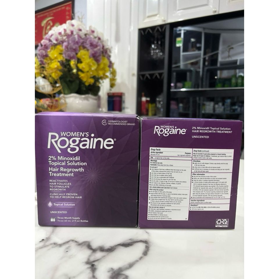 Dung dịch mọc tóc cho nữ 2% Minoxidil - Bộ 3 chai chăm sóc tóc hiệu quả, kích thích mọc tóc tự nhiên