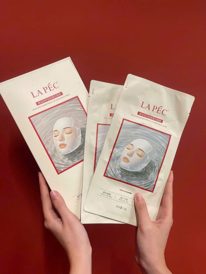 Mặt nạ thạch Collagen Lapec – Dưỡng ẩm phục hồi chuyên sâu & săn chắc da (hộp 6 miếng)