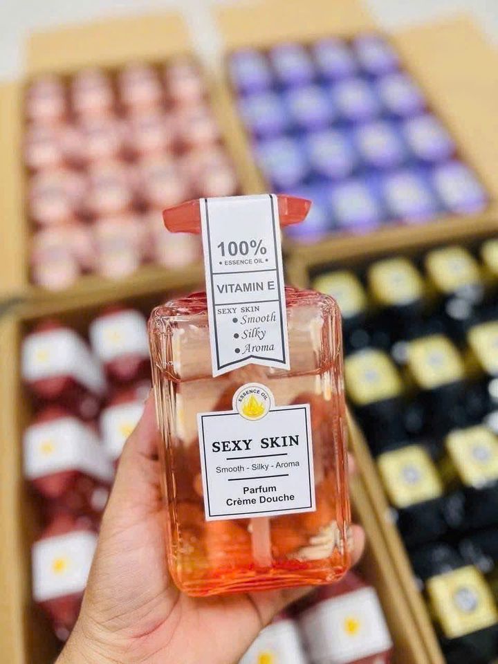 Sữa Tắm Nước Hoa Sexy Skin Vitamin E 600ml – dưỡng ẩm, sáng da