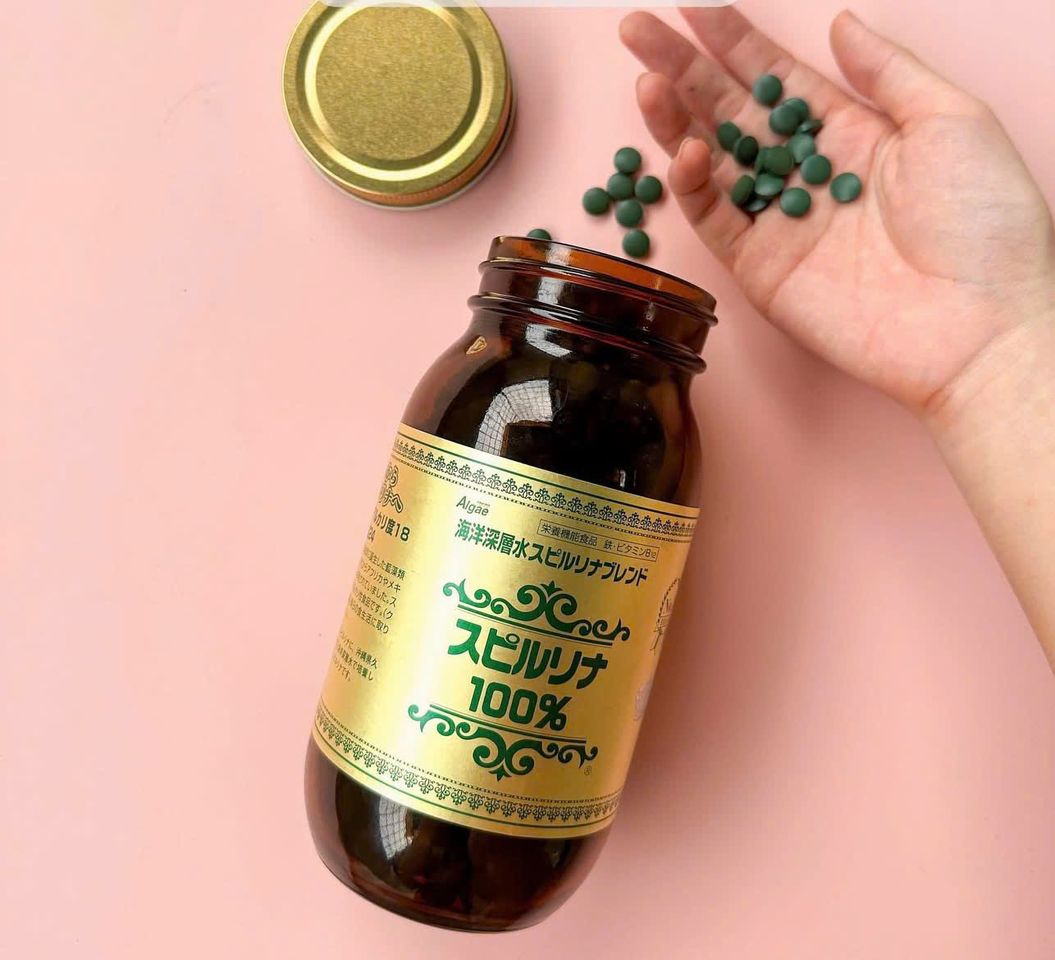 Tảo Xoắn Spirulina Nhật Bản 2200 Viên - Bổ Sung Dinh Dưỡng Tự Nhiên, Tăng Cường Sức Khỏe, Hỗ Trợ Miễn Dịch