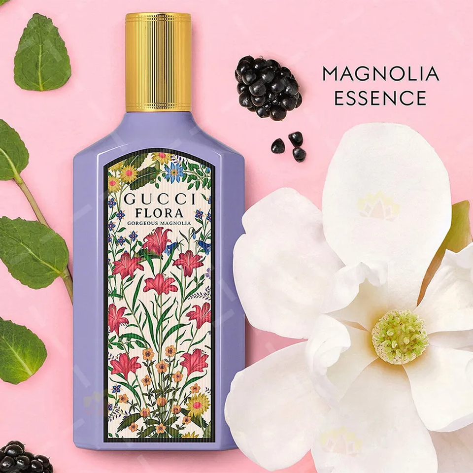 (Cao cấp) Nước Hoa Nữ Gucci Flora Gorgeous Magnolia Eau De Parfum (EDP) Full Chính hãng