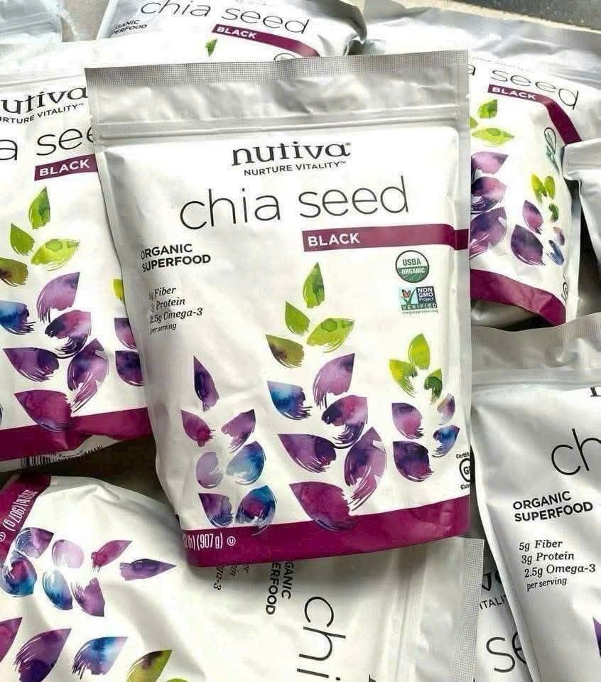 Hạt Chia Dinh Dưỡng Giàu Omega3 Canxi Nutiva Organic 907g – Bổ dưỡng, Tốt tim mạch