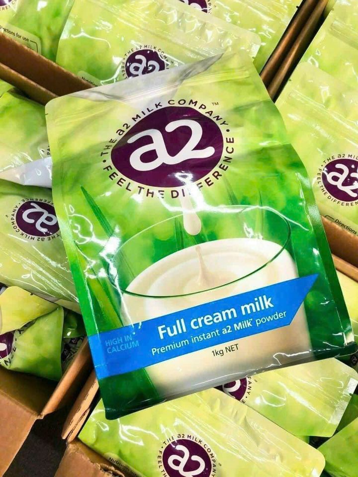 Sữa Tươi Nguyên Kem Dạng Bột A2 1kg (Tem Xanh) – Bổ dưỡng, Tốt tim mạch
