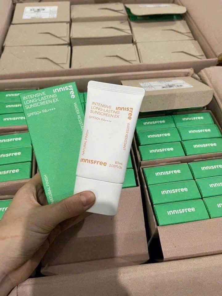 Kem Chống Nắng Innisfree Intensive SPF50+ 60ml - Lâu Trôi, Kiềm Dầu, Dưỡng Ẩm Cho Da Mặt, Chống Nắng Hiệu Quả