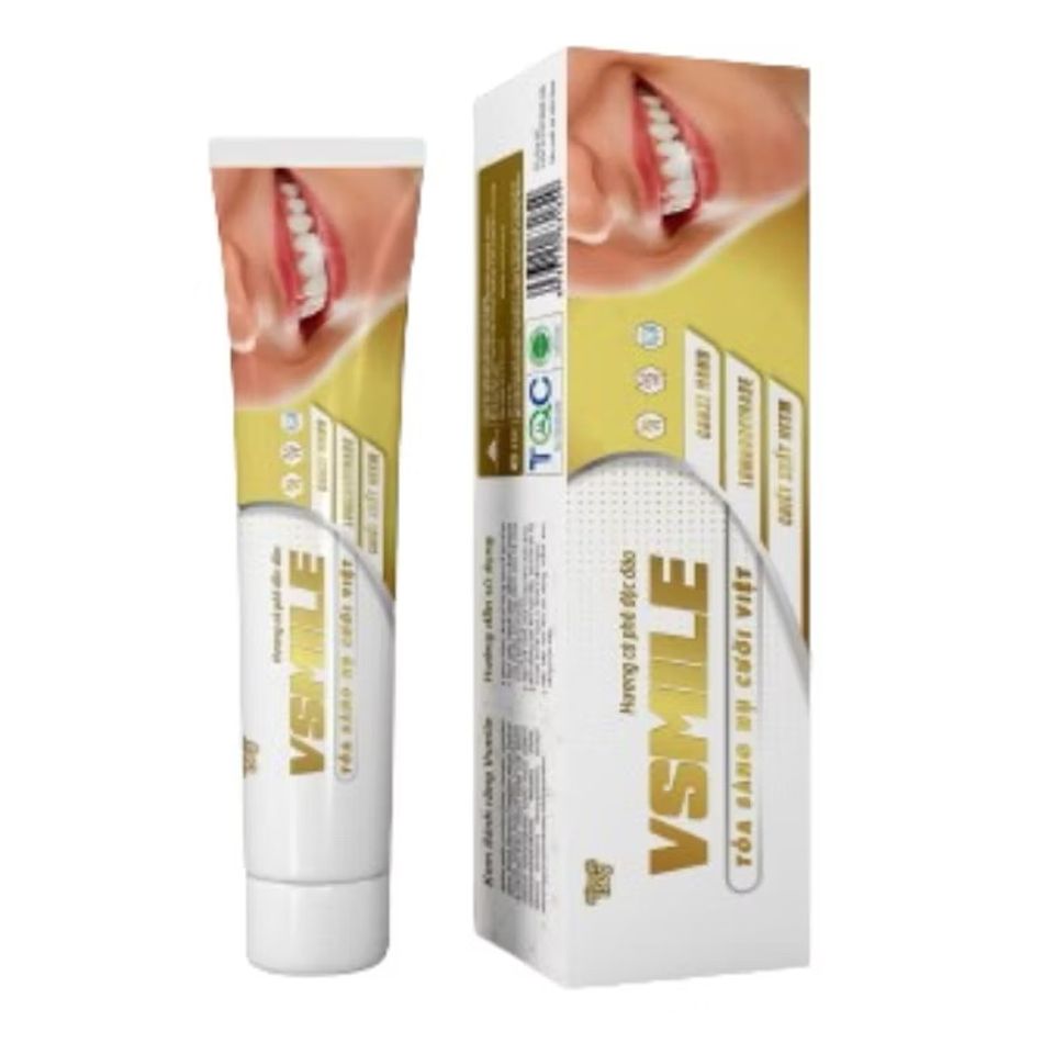 Kem Đánh Răng V-Smile Vị Cà Phê VINALINK 150g - Chăm Sóc Răng Miệng Tự Nhiên Cho Trẻ Từ 2 Tuổi Trở Lên