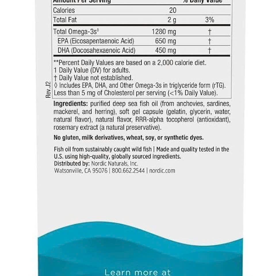 Viên 1280mg Nordic Naturals Ultimate Omega 1280 mg – nordic naturals ultimate omega 2x