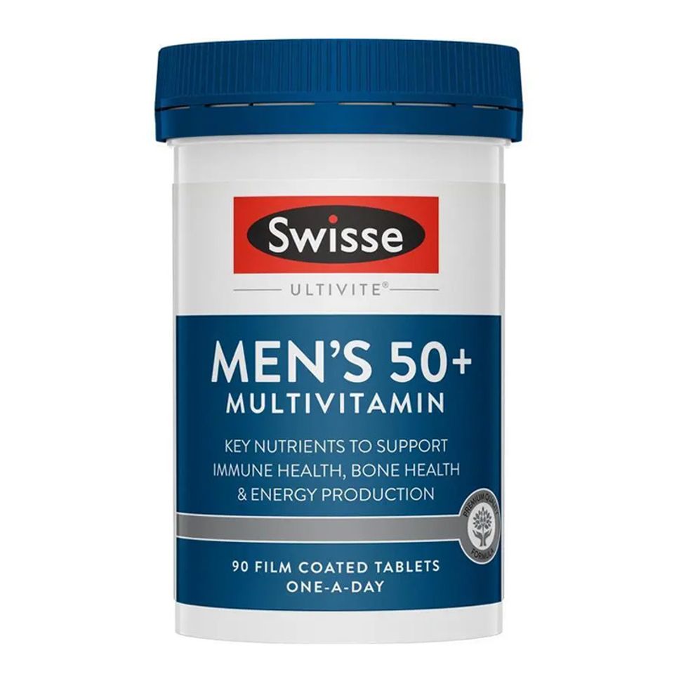 Vitamin Tổng Hợp Nam Swisse Trên 50 Tuổi - Multivitamin 60 Viên Úc Giúp Tăng Cường Sức Khỏe Và Hệ Miễn Dịch 625120