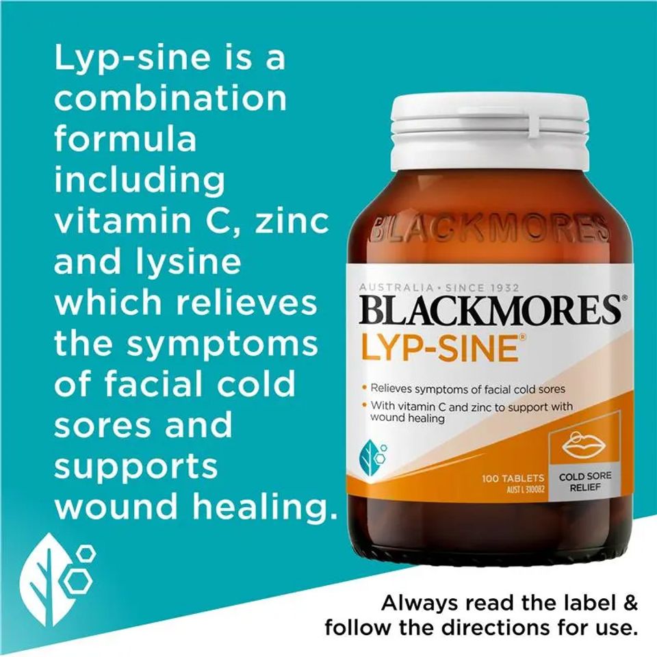 Viên Uống Blackmores Lypsine Hỗ Trợ Giảm Nhiệt Miệng 30 Viên - Vitamin Tổng Hợp Từ Úc, Giúp Làm Lành Vết Thương Miệng hiệu quả 625417