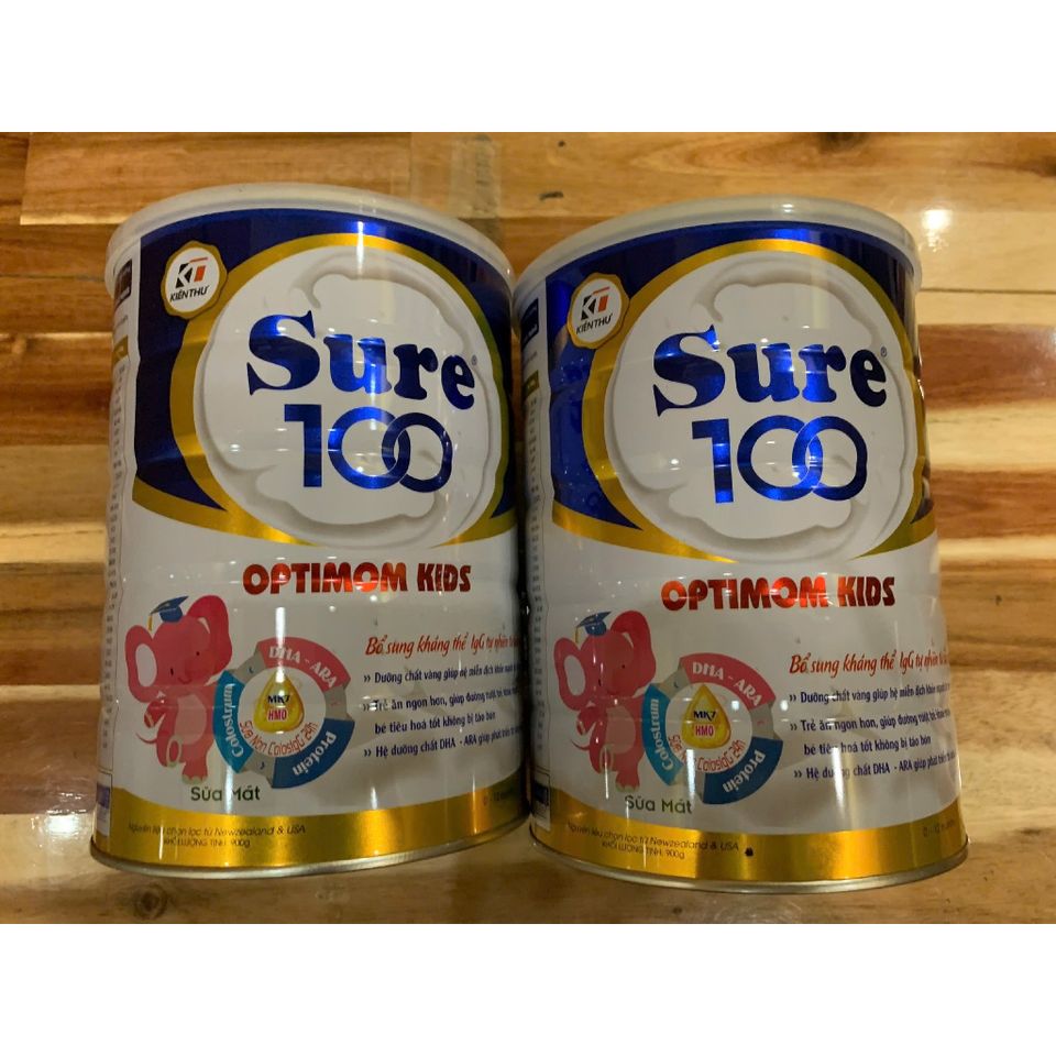 (Chính hãng) Sữa Sure 100 Optimom Kids Sữa dành cho Trẻ từ 0 - 12 tháng - H/900g