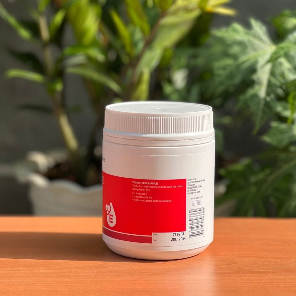 Vitamin E đỏ Úc Healthy Care vitamin E 200 viên 629015
