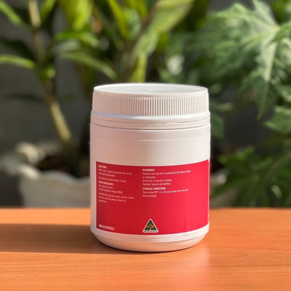 Vitamin E đỏ Úc Healthy Care vitamin E 200 viên 629015