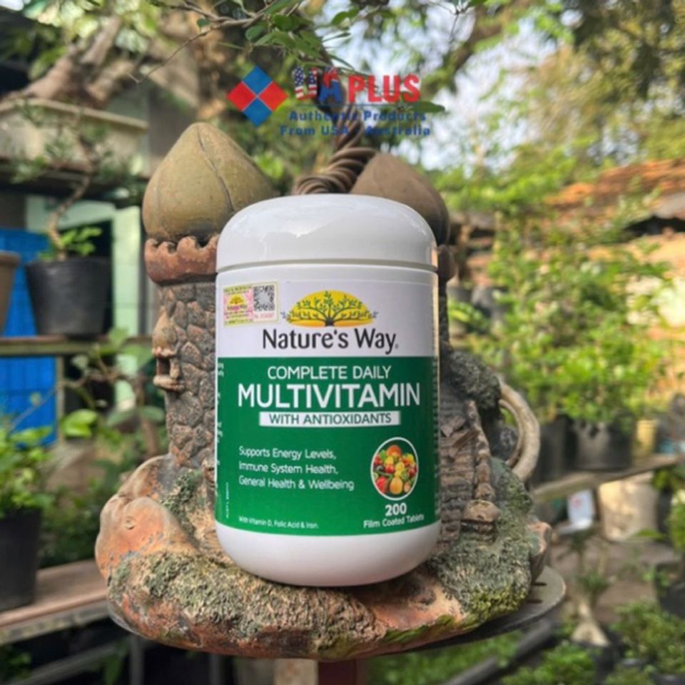 [Nhập khẩu chính ngạch] Vitamin tổng hợp Úc Nature's way complete daily multivitamin 200 viên 629725