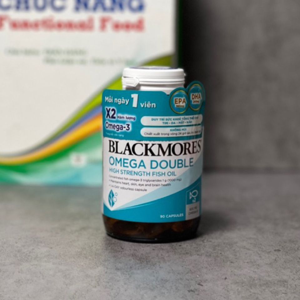 [Nhập khẩu chính ngạch] Viên uống Blackmores Omega Double High Strength Fish Oil bổ sung omega 90 viên 629737