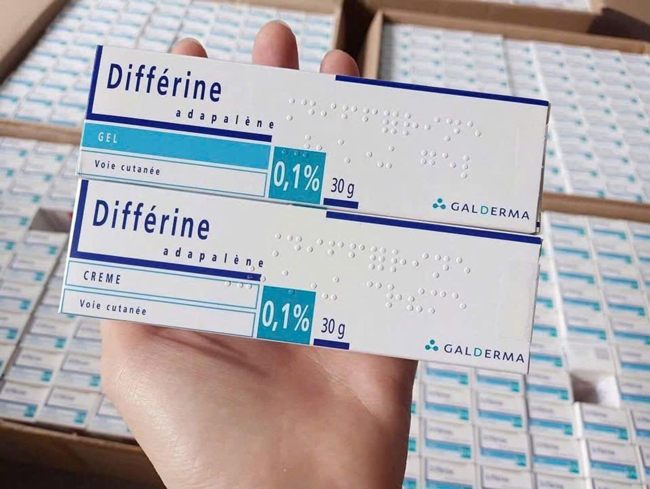 Kem Giảm Mụn Diffe..0.1% 30g dạng kem –  mụn ẩn, giảm viêm đỏ