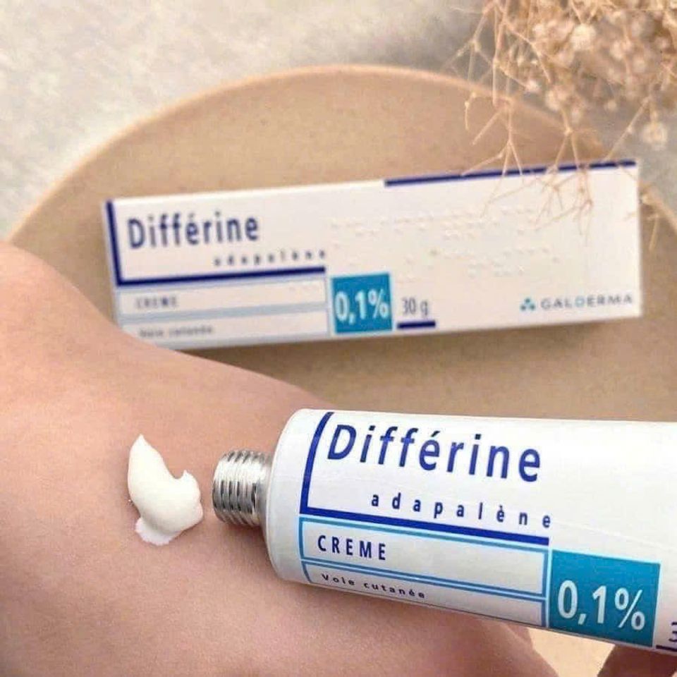 Kem Giảm Mụn Diffe..0.1% 30g dạng kem –  mụn ẩn, giảm viêm đỏ