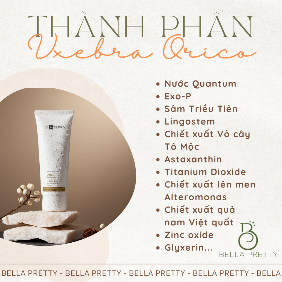 Kem Chống Nắng Vxebra Orico 50g - SPF50+, PA++++