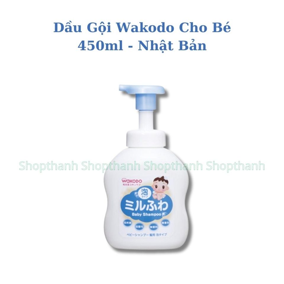 Sữa Tắm, Dầu Gội Wakodo Cho Bé Nội Địa Nhật – Không Cay Mắt, Dịu Nhẹ Da Nhạy Cảm, An Toàn Từ Sơ Sinh