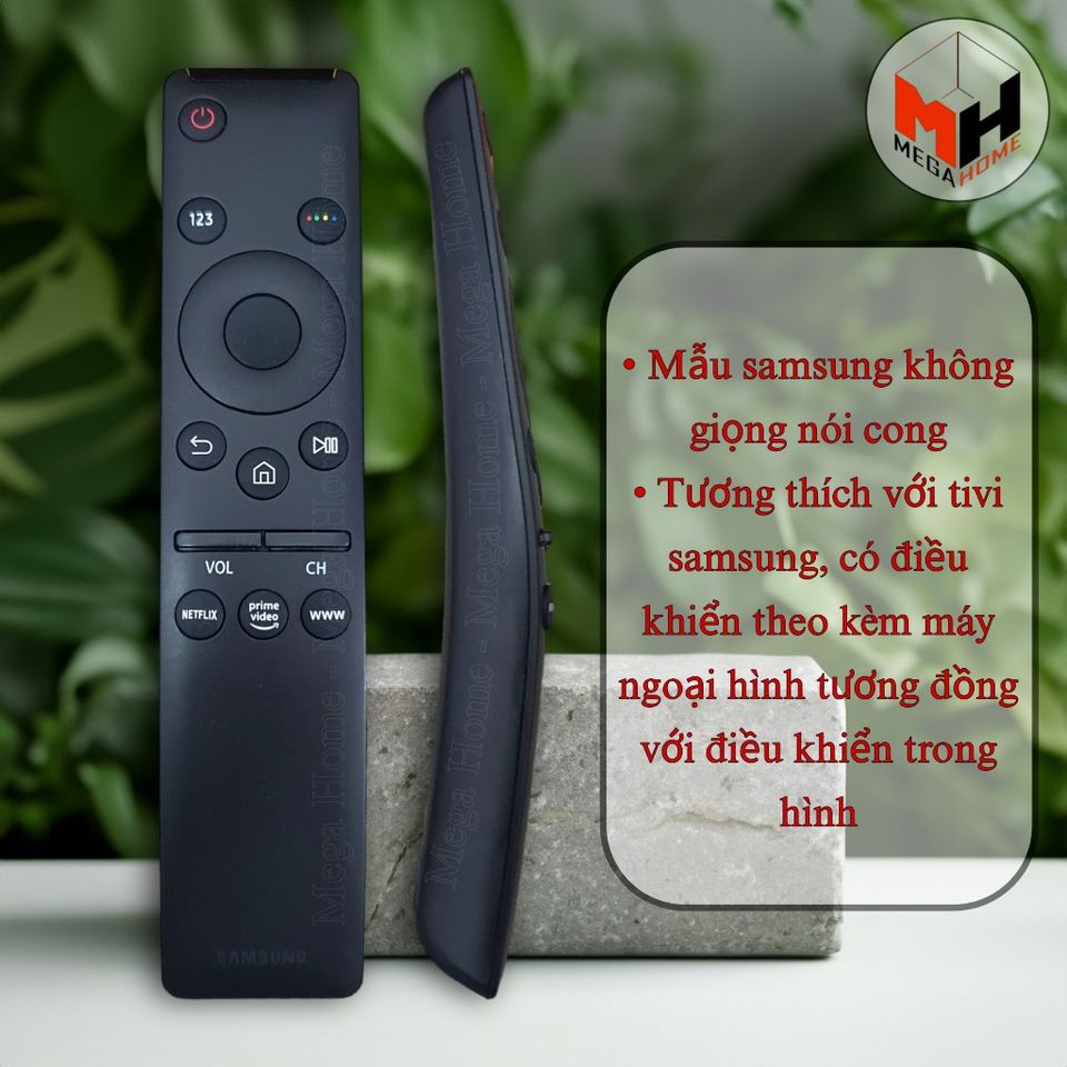 Điều Khiển Tivi Samsung Hỗ Trợ Giọng Nói - Remote Smart TV Indonesia - Thay Thế Kiểu Dáng Nhỏ Gọn, Chất Lượng Cao 631445