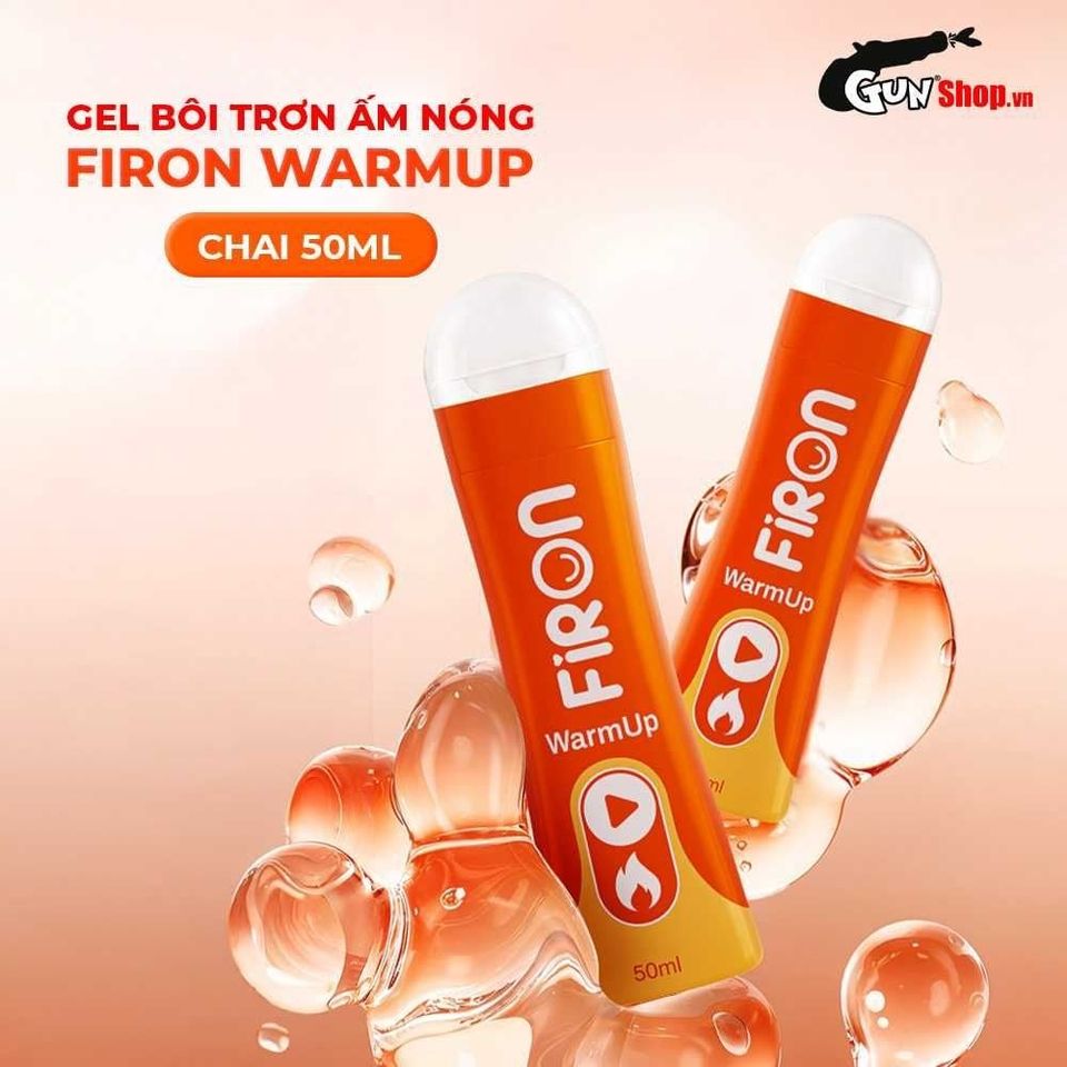  (Sales)Gel bôi trơn ấm nóng Firon Warm Up - Chai 50ml Chính hãng
