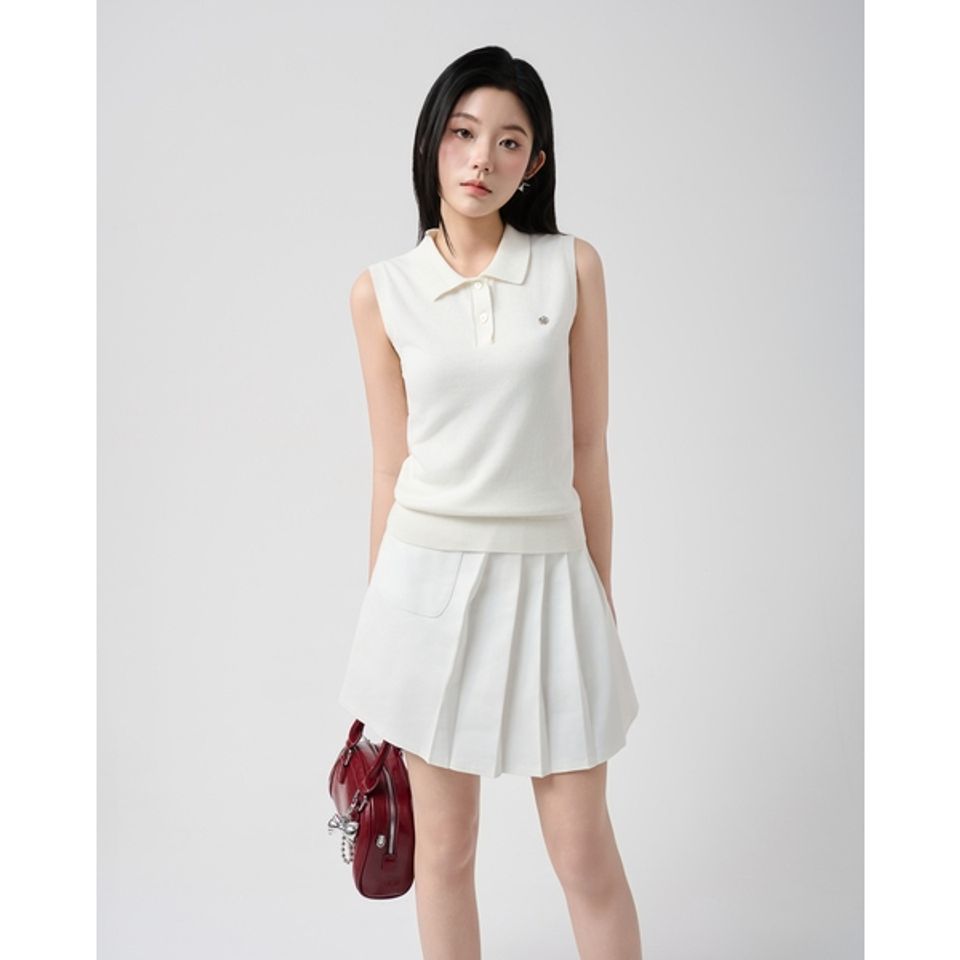 [LOHNT] Áo polo không tay nữ/ Polo shirt - sleeveless - LT007
