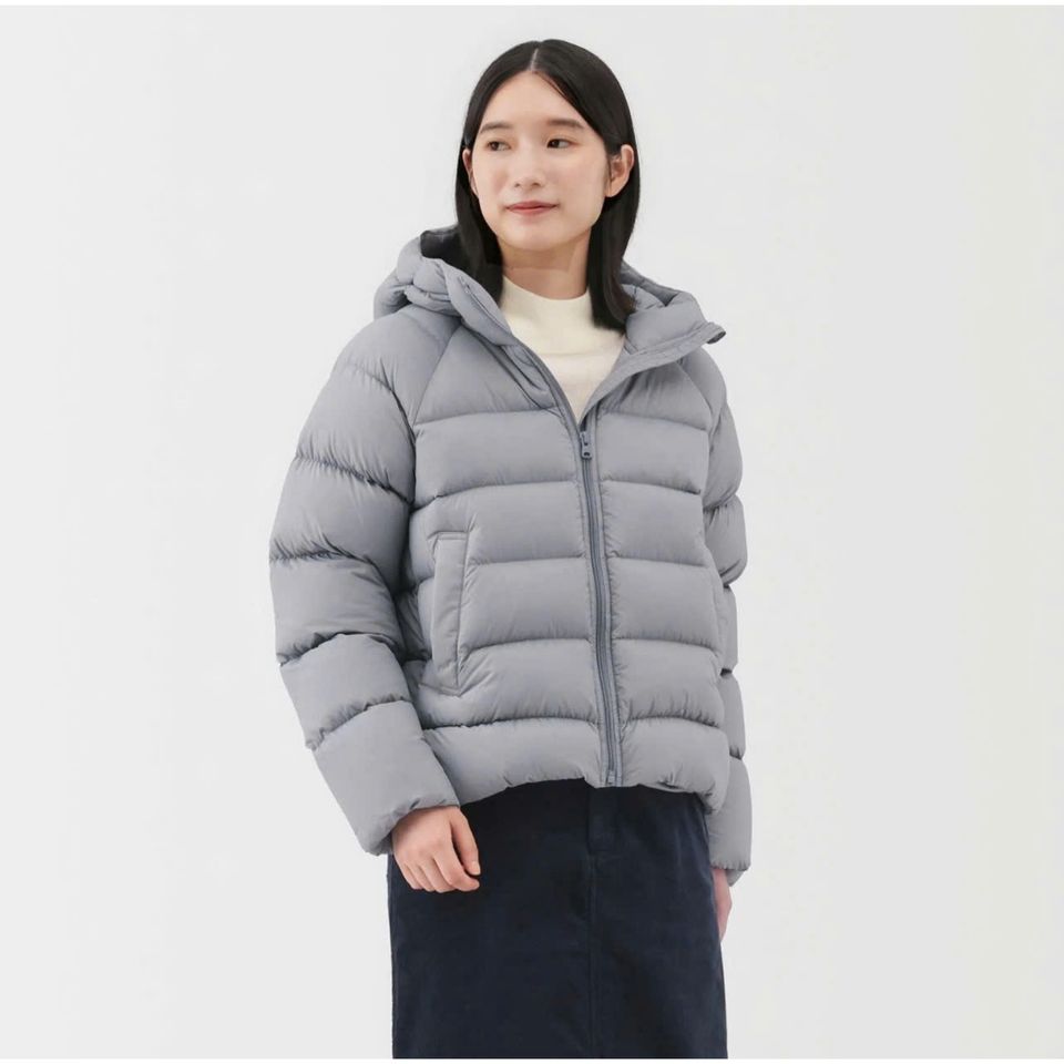 Áo phao lông vũ có mũ nữ Muji