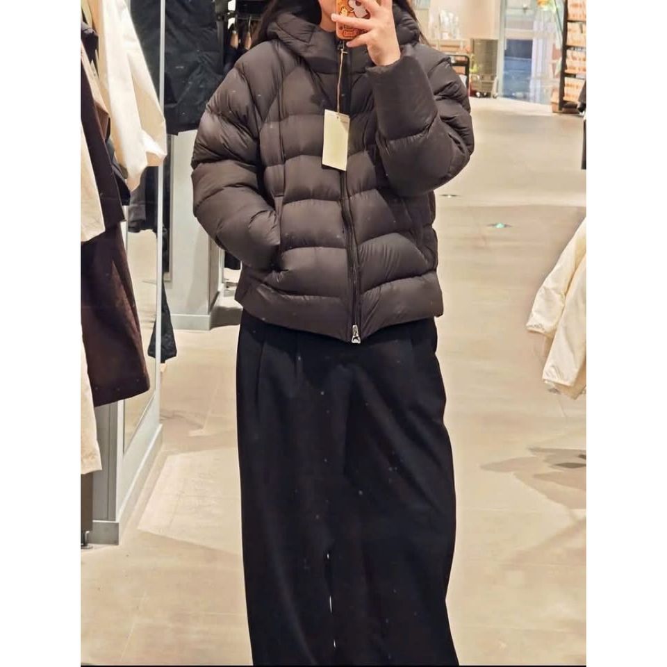 Áo phao lông vũ có mũ nữ Muji
