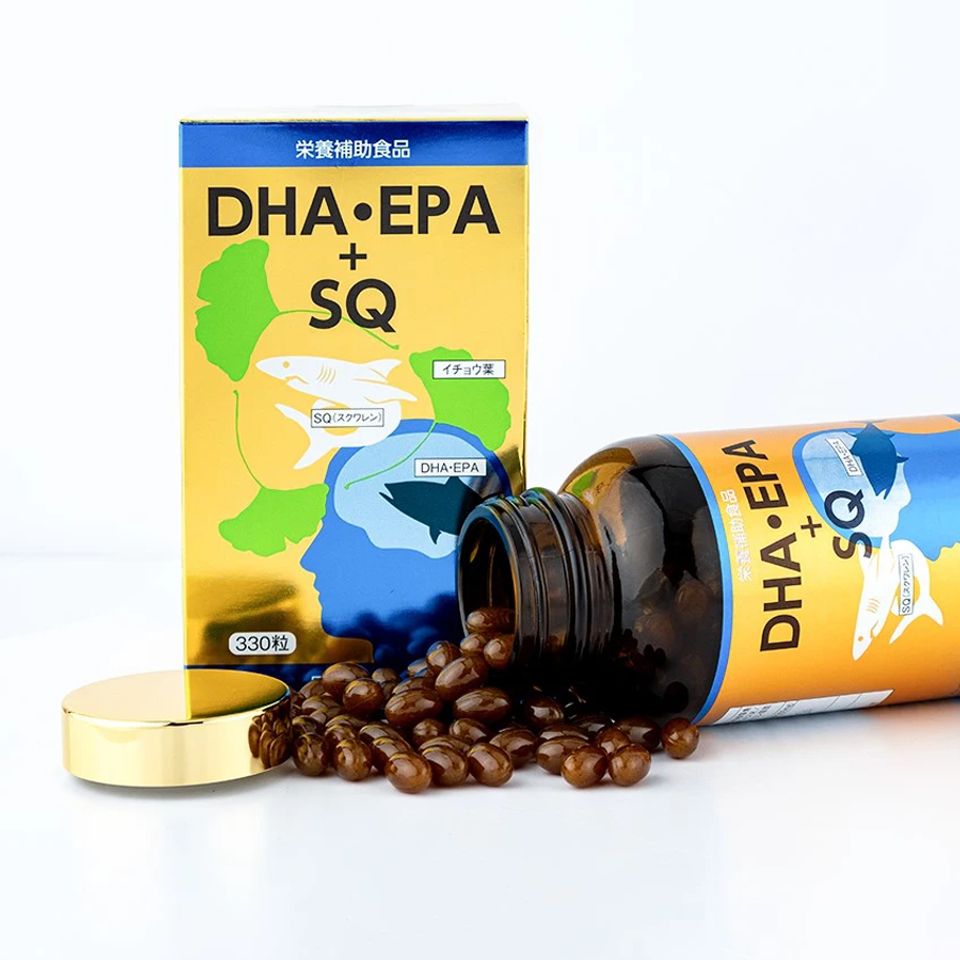 Dầu cá DHA+EPA+SQ Nhật Bản 330 viên
