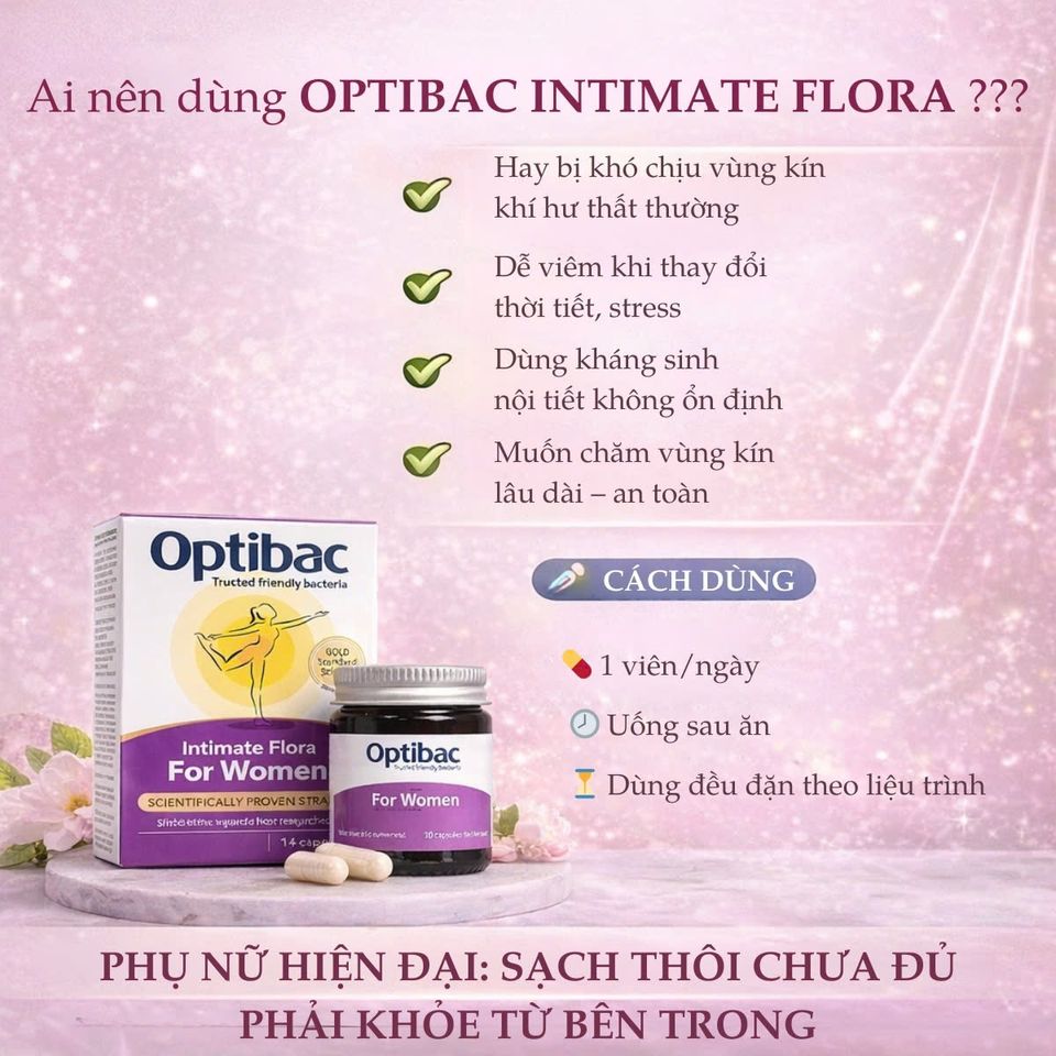 Viên Uống Men Vi Sinh Optibac For Women 30 Viên– Cân Bằng Vi Khuẩn Hỗ Trợ Vùng Kín