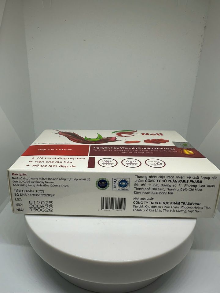 Vitamin E Đỏ Neil hỗ trợ chống lão hoá, làm đẹp da( hộp 30 viên)