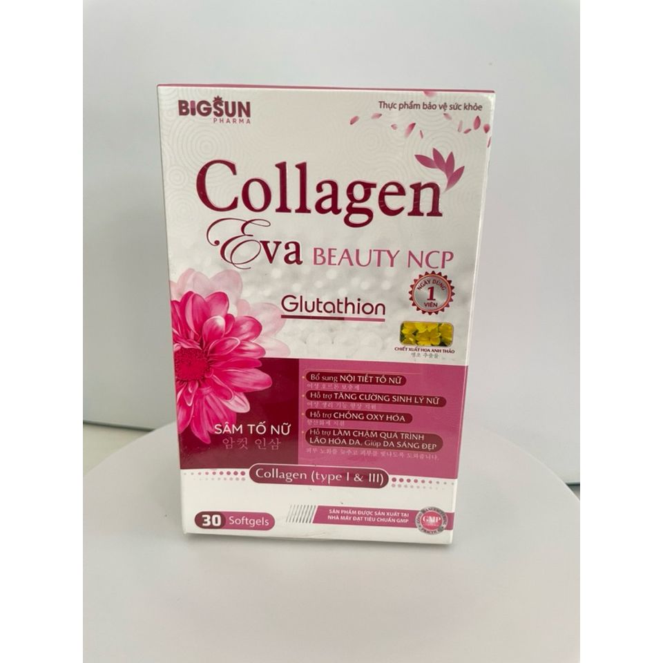 Viên uống Collagen Glutathione hỗ trợ sáng da, làm đẹp da (1hộp 30viên nang mềm)