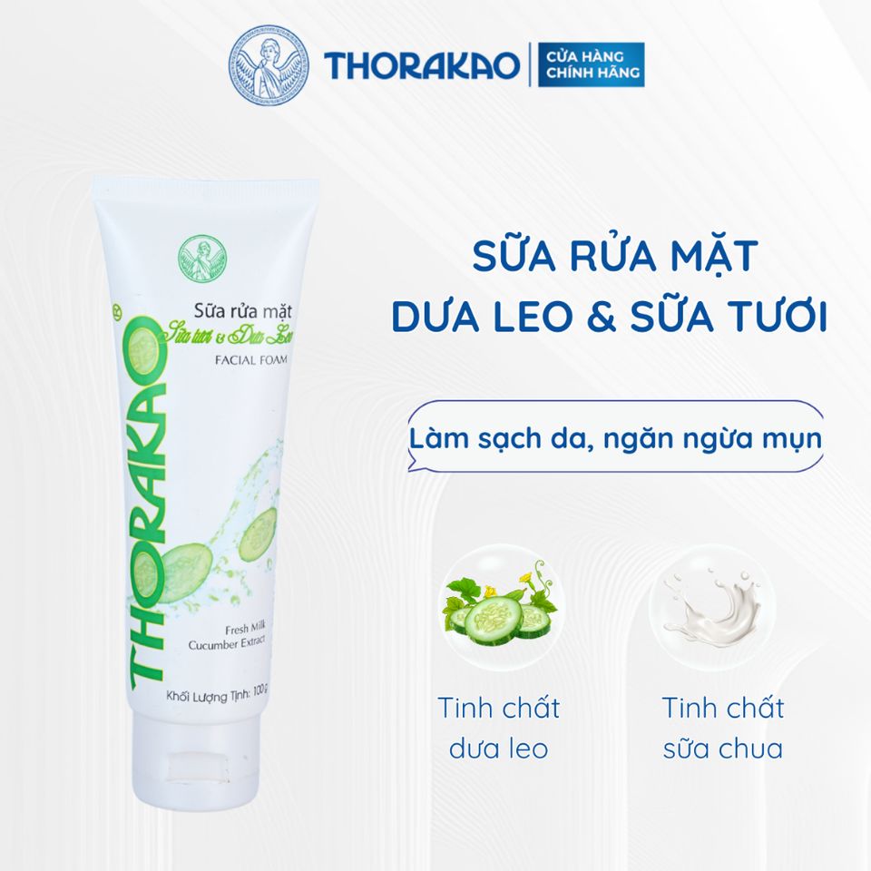Sữa Rửa Mặt Thorakao Dưa Leo Sữa Tươi 100G