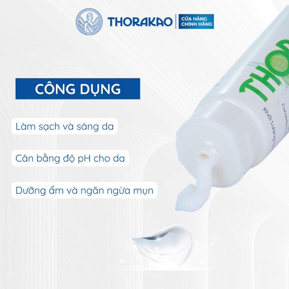 Sữa Rửa Mặt Thorakao Dưa Leo Sữa Tươi 100G