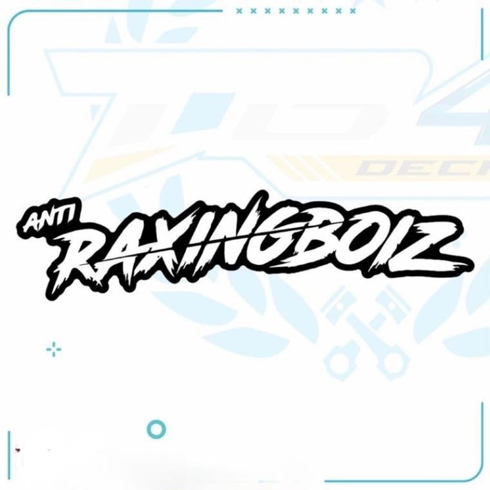 tem chữ sticker racing boiz mới phối đủ màu