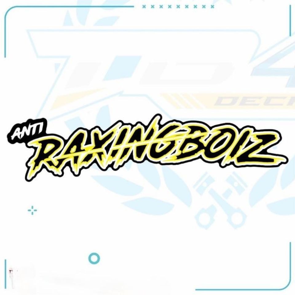 tem chữ sticker racing boiz mới phối đủ màu