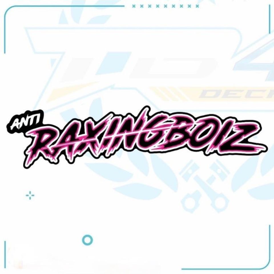 tem chữ sticker racing boiz mới phối đủ màu